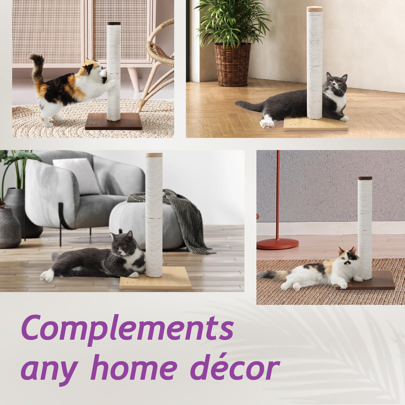 Amazon.com : Necoichi 23.6” Tall Cat Scratching Post Kitten