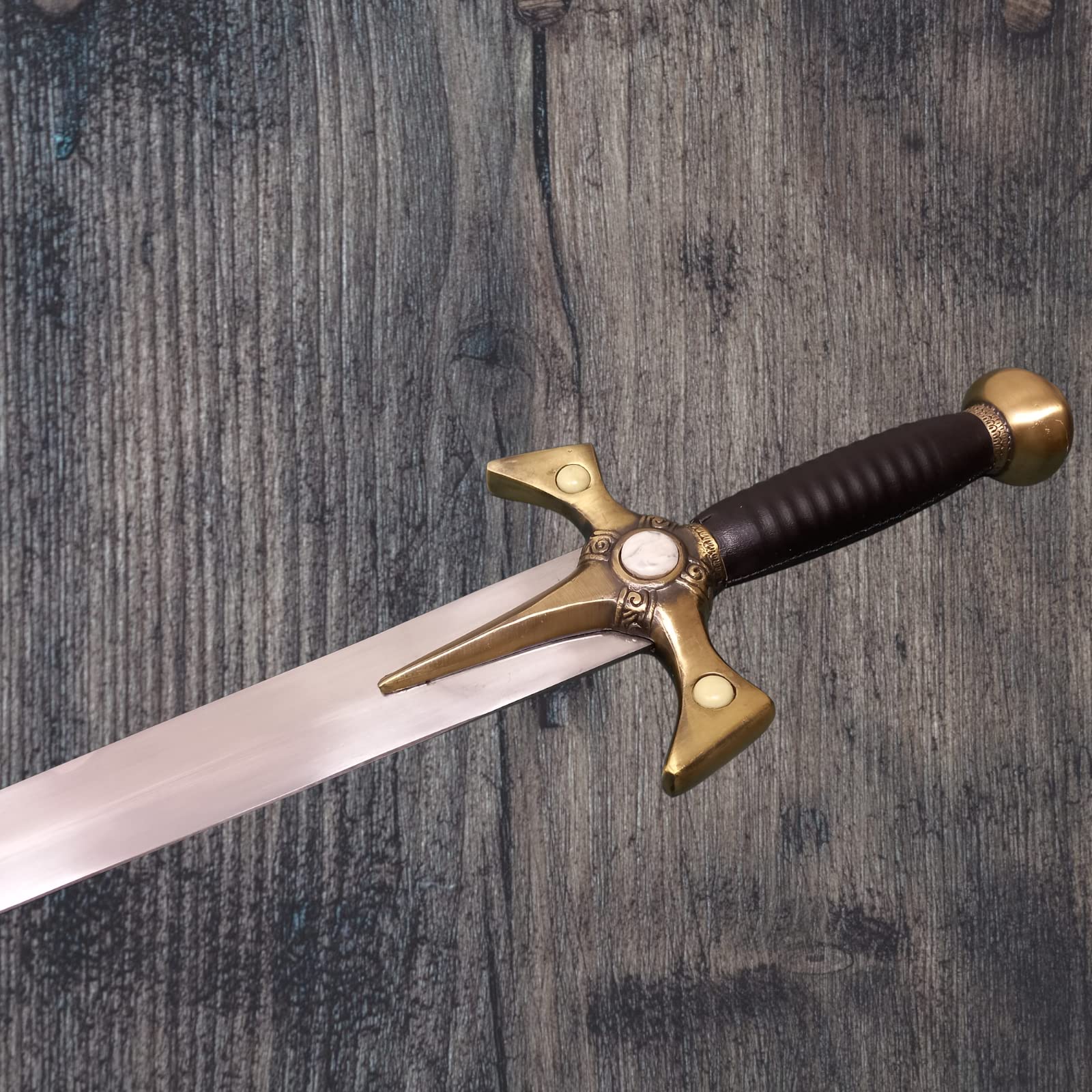 Handmade Stainless Steel Xena Warrior Princess Sword Replica with Leather Sheath