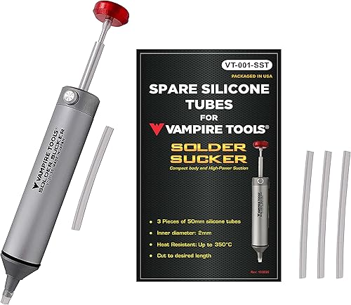 Vampire Tools - Soldador de soldadura  Cuerpo de aluminio compacto y duradero, boquilla de silicona resistente al calor + 4 tubos de silicona de disponible en Yaxa Peru