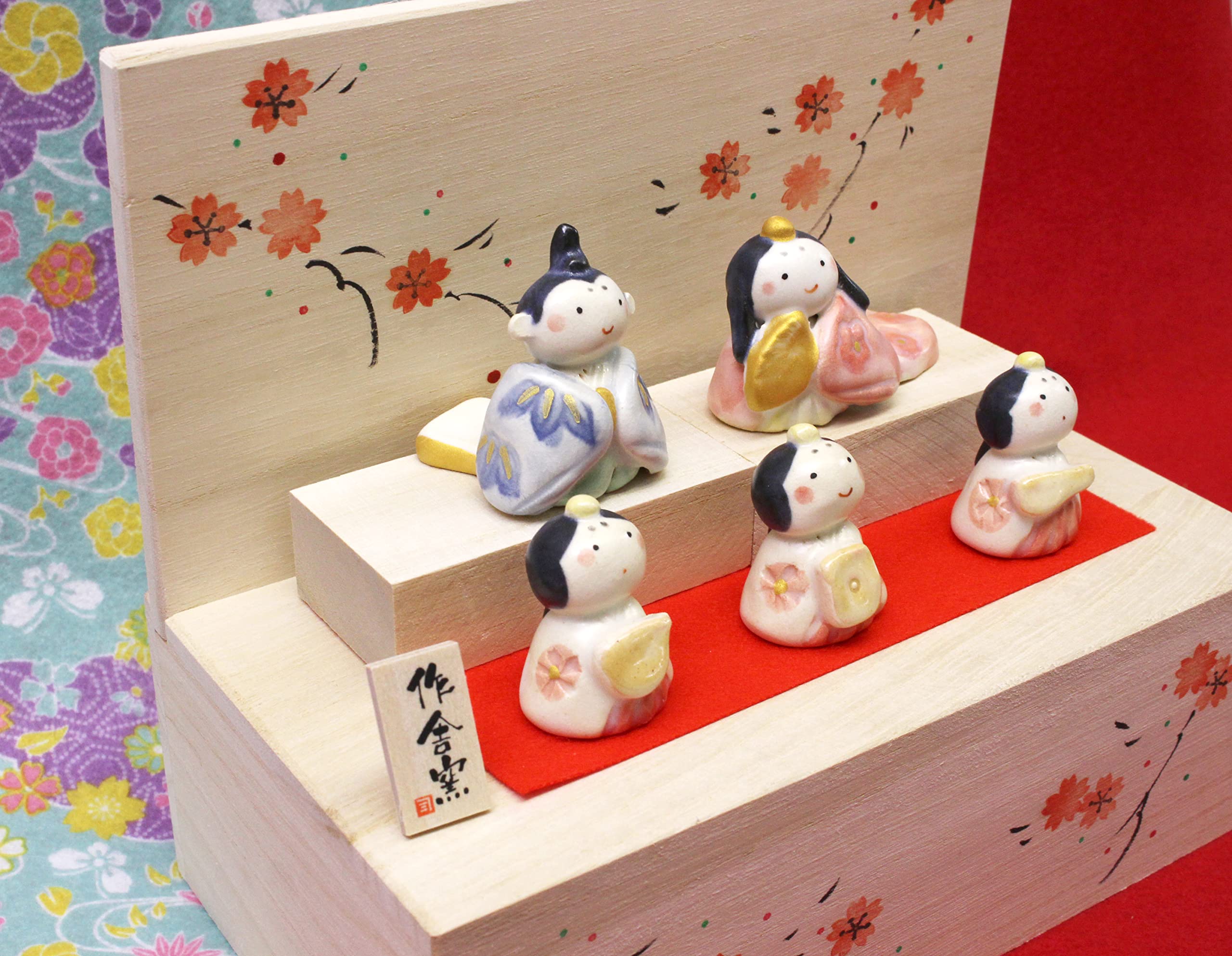 雛人形 5箱の内の箱3 NO672-3 Amazon.co.jp: クラフトマンハウス 雛人形 五人雛 木箱飾り