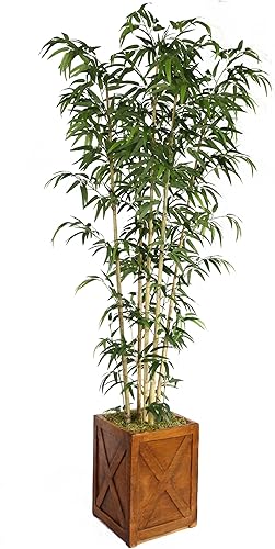 Miniatura 1 de Vintage Home Artificial Faux Real Touch 93" Árbol de bambú y postes naturales y maceta (VHX116214)