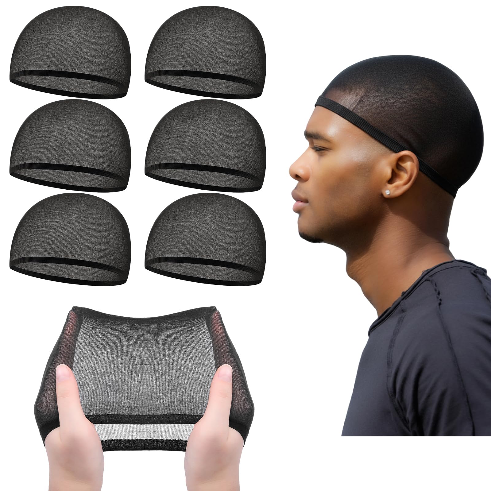 Ramede Stocking Wave Cap for Men Women Wig Caps