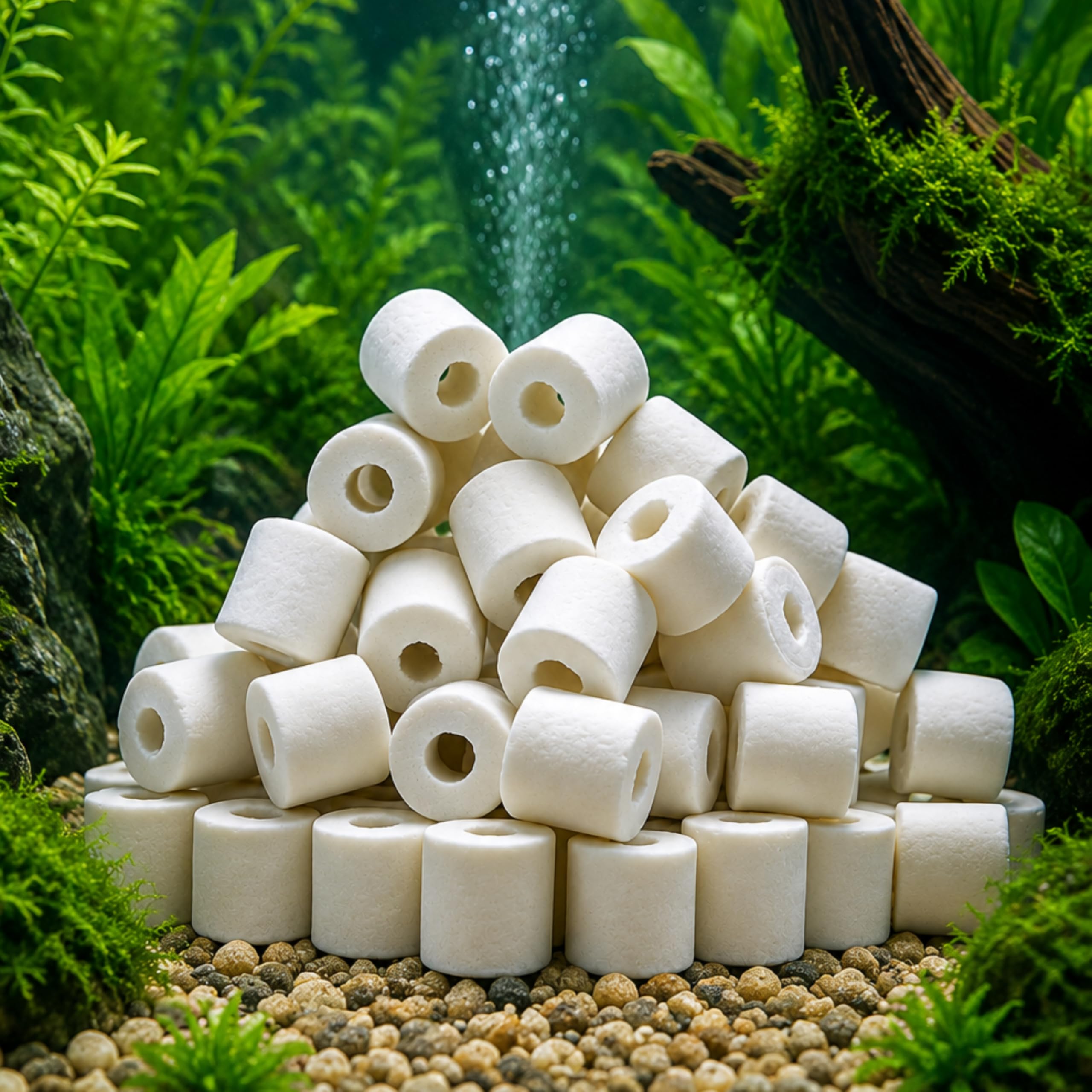 Foodie Puppies Active Ceramic Biological Ring Filter Media - (Ceramic Ring - 1Kg) for Aquarium/Fish Tank | Highly Porous, Generates Beneficial Bacteria | Suitable for Seawater & Fresh Water-image-36