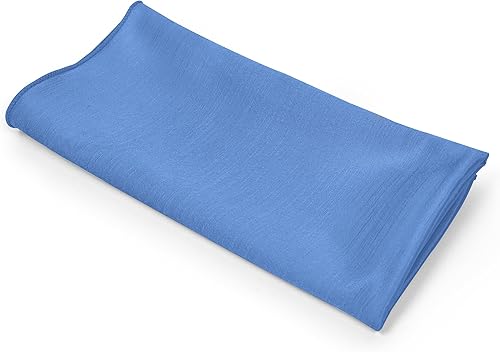 Miniatura 9 de Ultimate Textile -1 docena - Reversible Shantung Satin - Majestic - Servilletas de tela Majestic de 17 x 17 pulgadas azul bígaro
