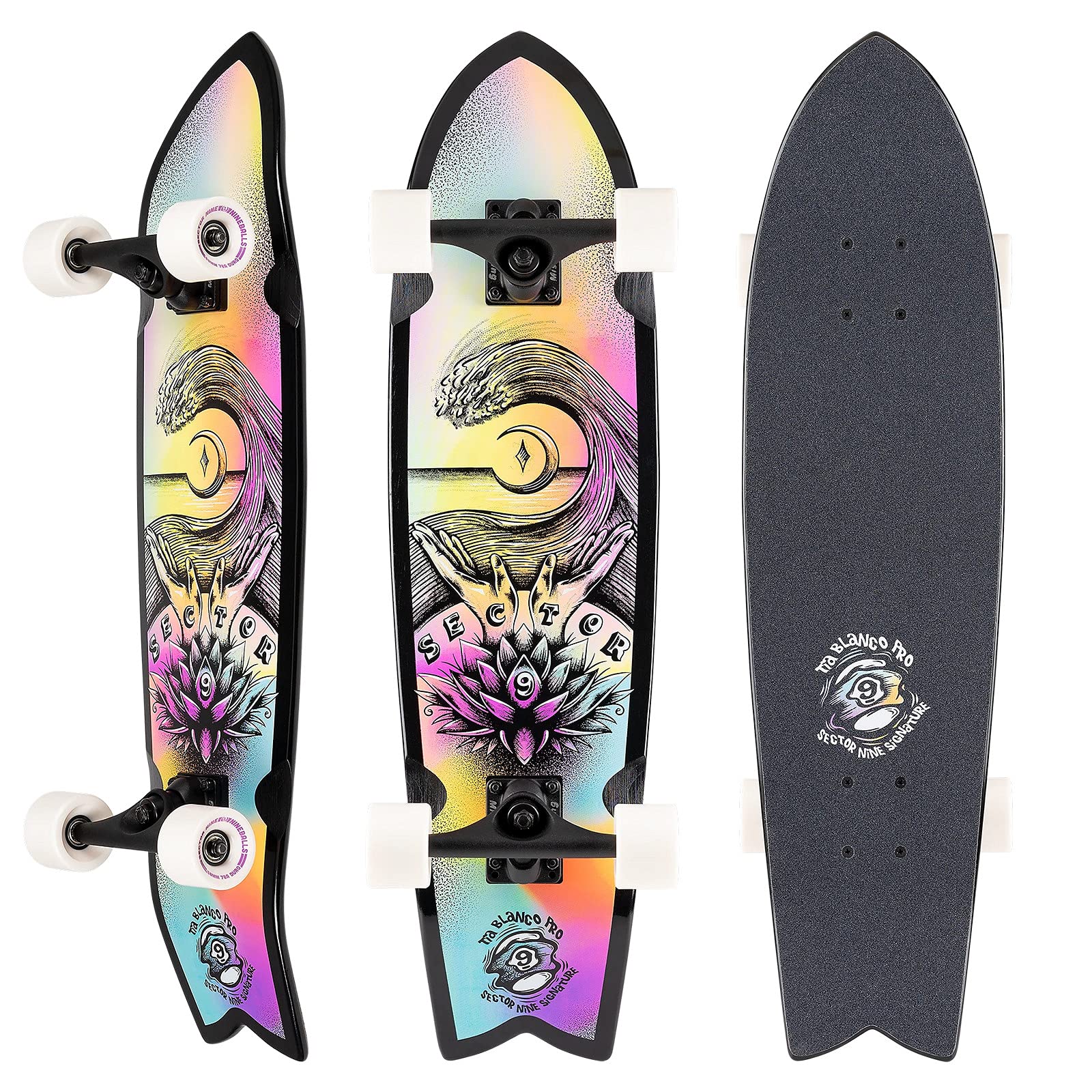 Sector 9 Unisex Hair Barrel Hopper Complete Skateboard, Adult
