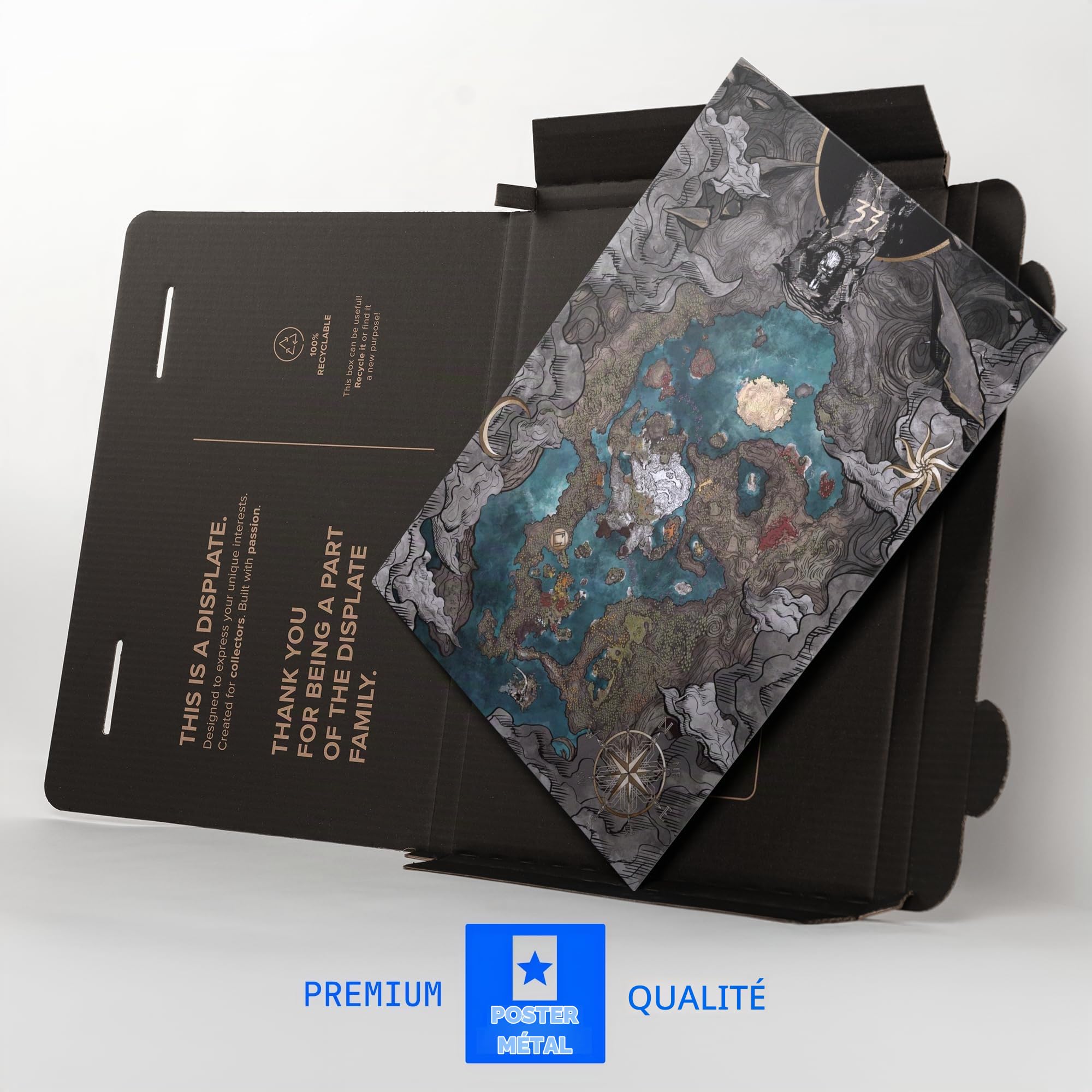 Displate Officiel Clair Obscur: Expedition 33 Poster - A World Unveiled - Métallique Fixation Magnétique Licence Officielle Image Affiche de Haute Qualité 45 cm x 32 cm