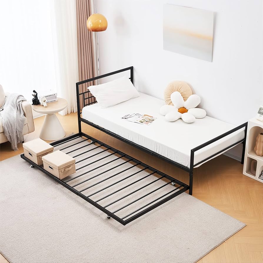 ブラック 195-97cm パイプベッド シングル 収納 北欧風 子供部屋SDG Amazon|シングルベッド パイプベッド シングルベッドフレーム