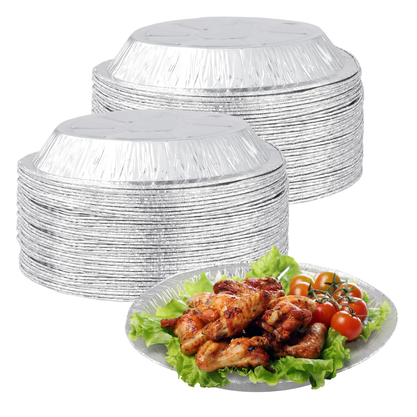 60 vassoi in alluminio da 22,9 cm per torte, torte, friggitrice ad aria