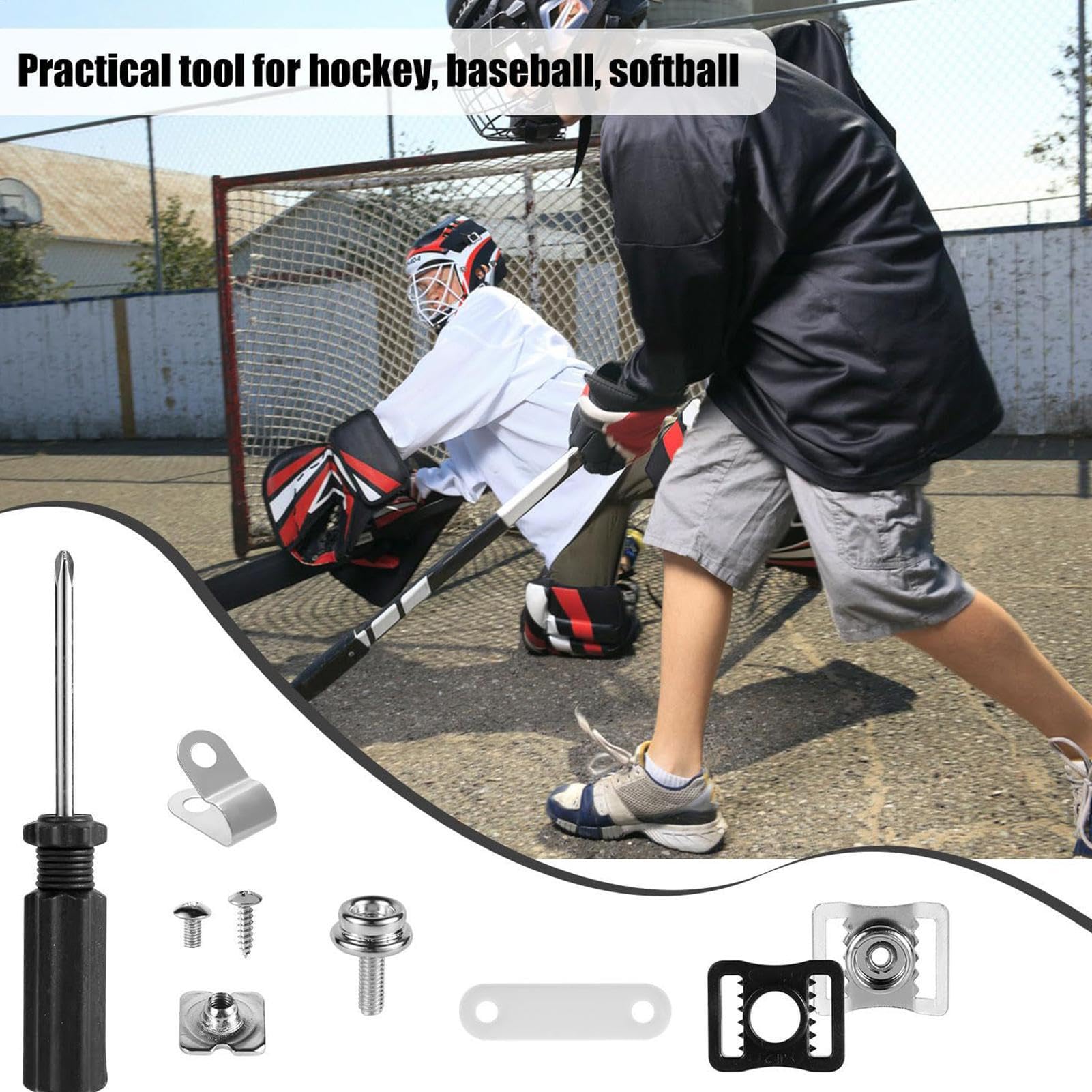 Kit de vis pour Casque de Hockey, kit de réparation pour Casque de Hockey - Pièces de Rechange pour Casque 57X ​​,Kit de vis de Casque de Football, pièces de vis de Rechange pour Les Sports de Hockey