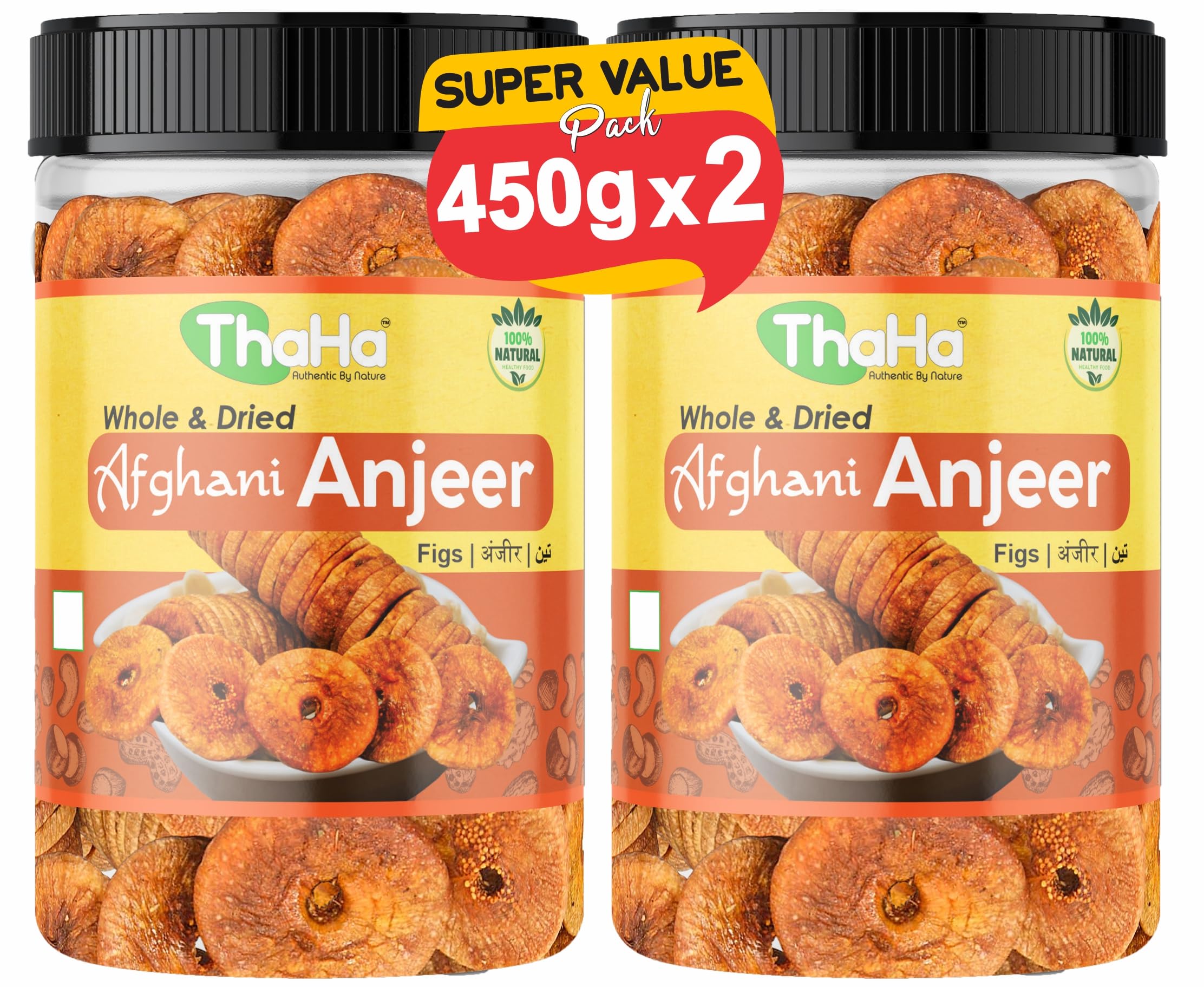 ThaHa Premium Dried Afghani Anjeer 900 g | Dried Figs Freshly Sealed Pack| Figs Dry Fruit (450 g (Pack Of 2)) (B0CZS6BN13) Amazon Price History, Amazon Price Tracker