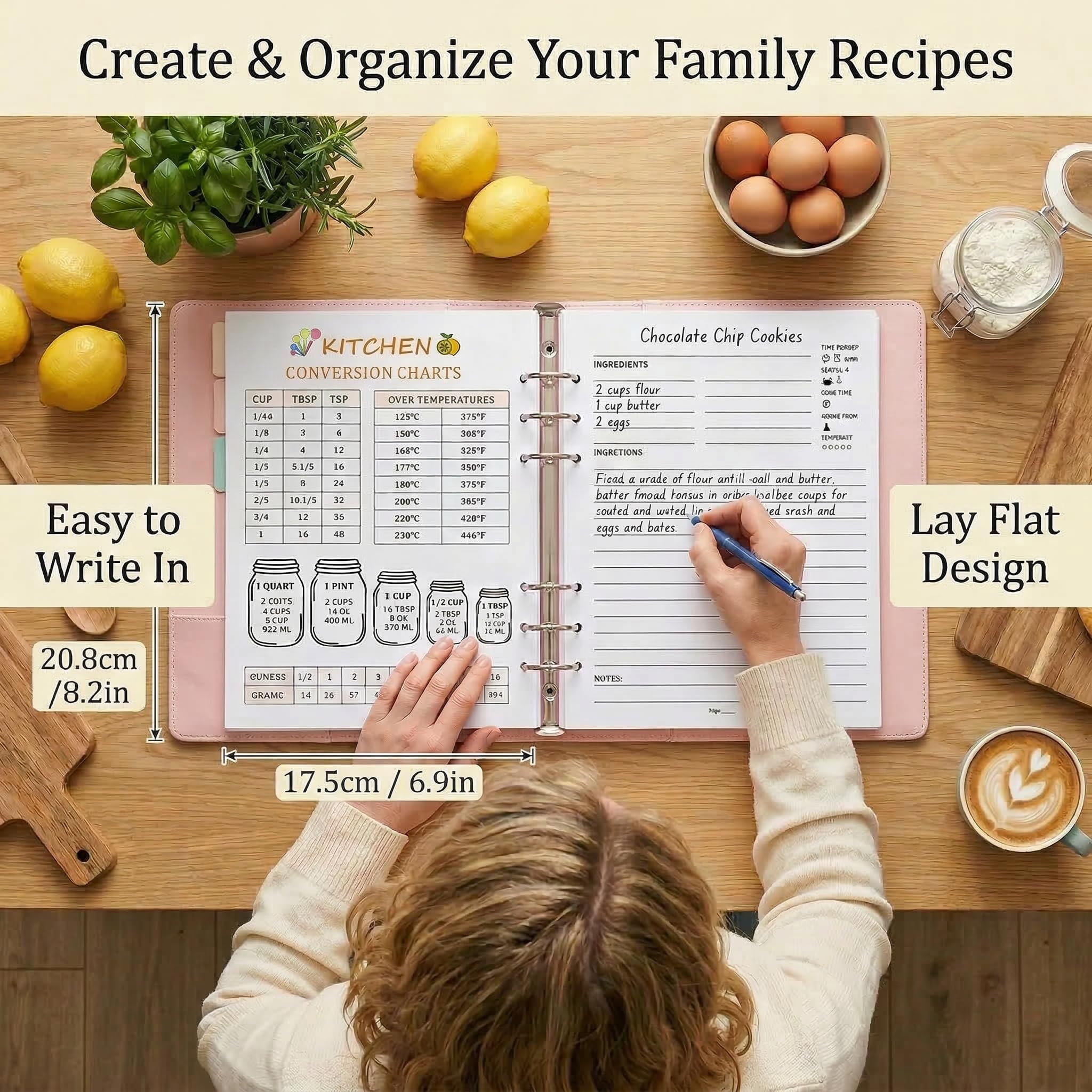 Recipe Notebook & Binder - Write Your Own Recipes! -5