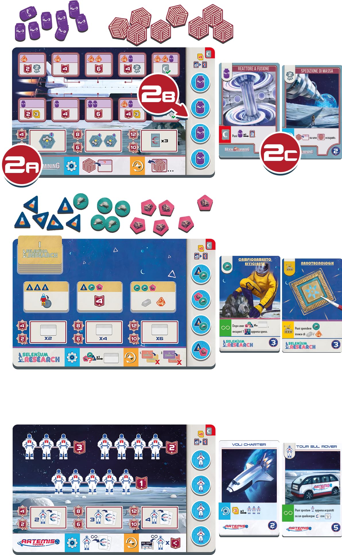 Shackleton Base: Viaje a la Luna - Juego de Mesa de Estrategia - Expande tu Agencia Espacial en la Luna - 1-4 Jugadores - 14+ Años - 60-120 Minutos