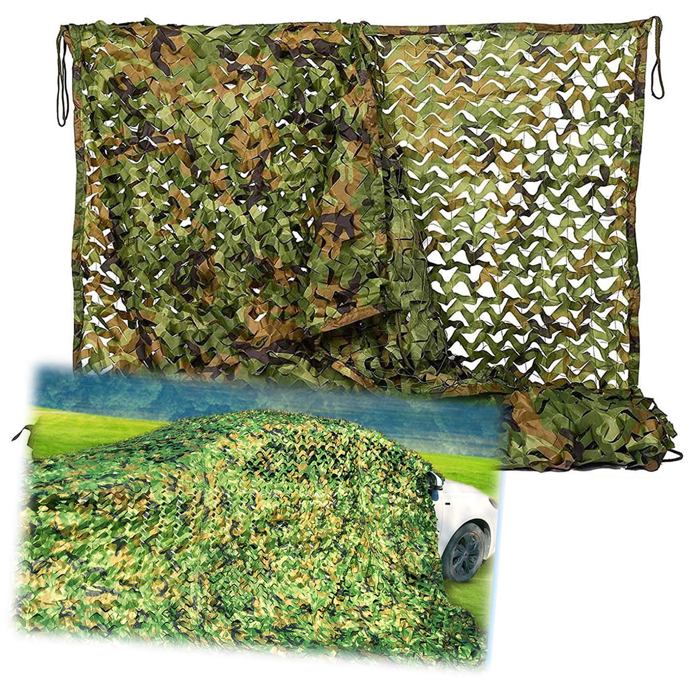 Oudini 8*10M(26.2*32.8Ft) Camouflage Net, Camo Netting Army Camo Nets For Camping Sun Protection Shooting Hunting Hide Shelters Net/8 * 10M(26.2 * 32.8Ft)