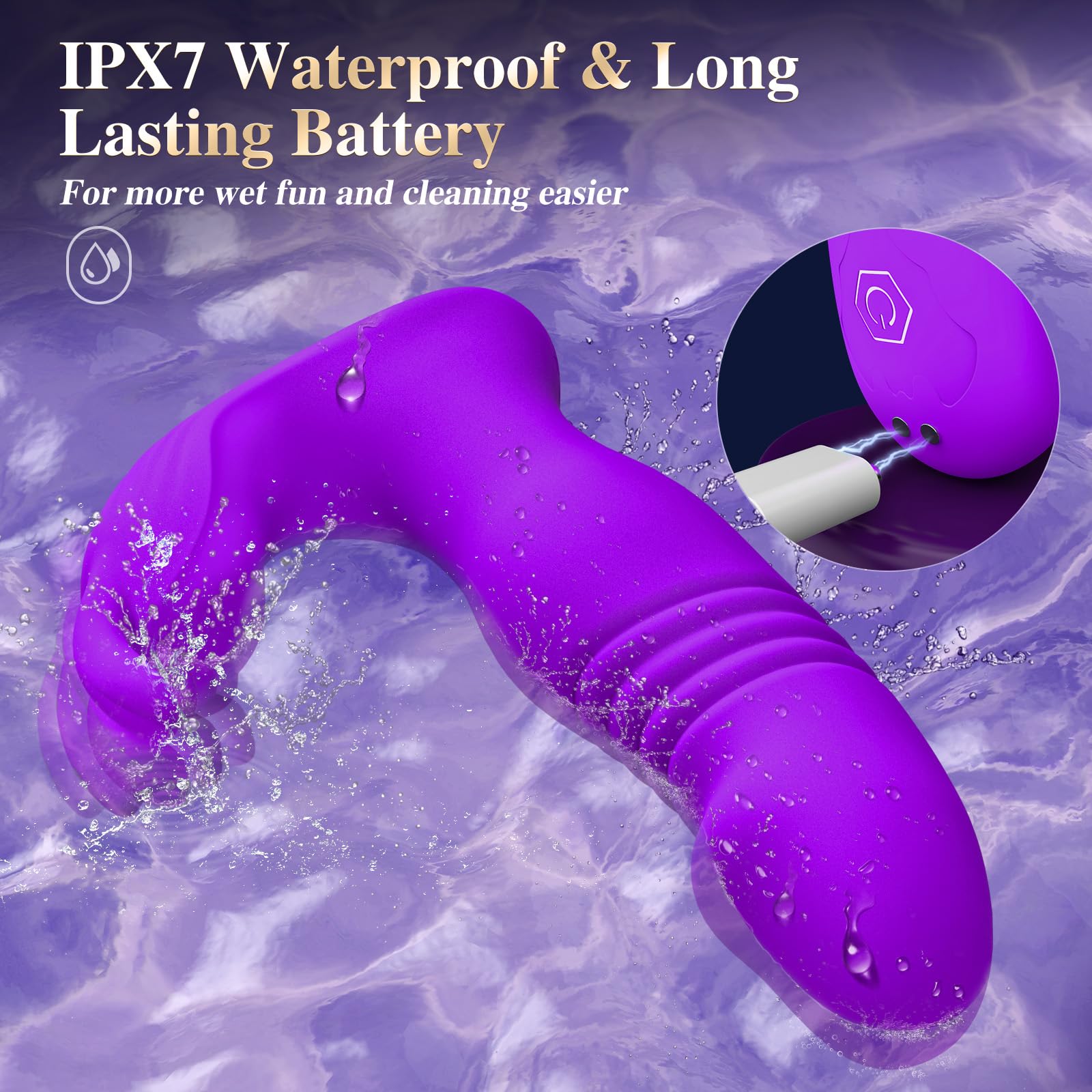 Wearable Vibrator for Women Sex Toys - 3IN1 App Remote Control Vibrator Wearable, Adult Toys with 9 Bunny Vibrators & 9 Thrusting Dildos Vibrater Sex Toy