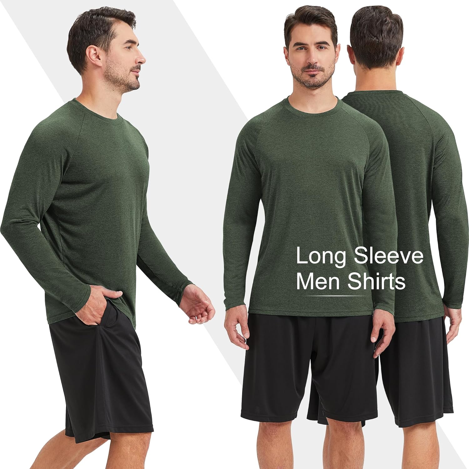 MLYENX 7 Pack Men's Long Sleeve Shirts MLYENX 7 Pack Men's Long Sleeve Shirts - Image 3