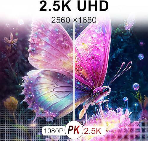 Miniatura 4 de Monitor portátil de 2.5K de 15.6 pulgadas UHD 2560 x 1680 para laptop, 100% sRGB 500nits HDR IPS pantalla externa con cubierta inteligente y soporte