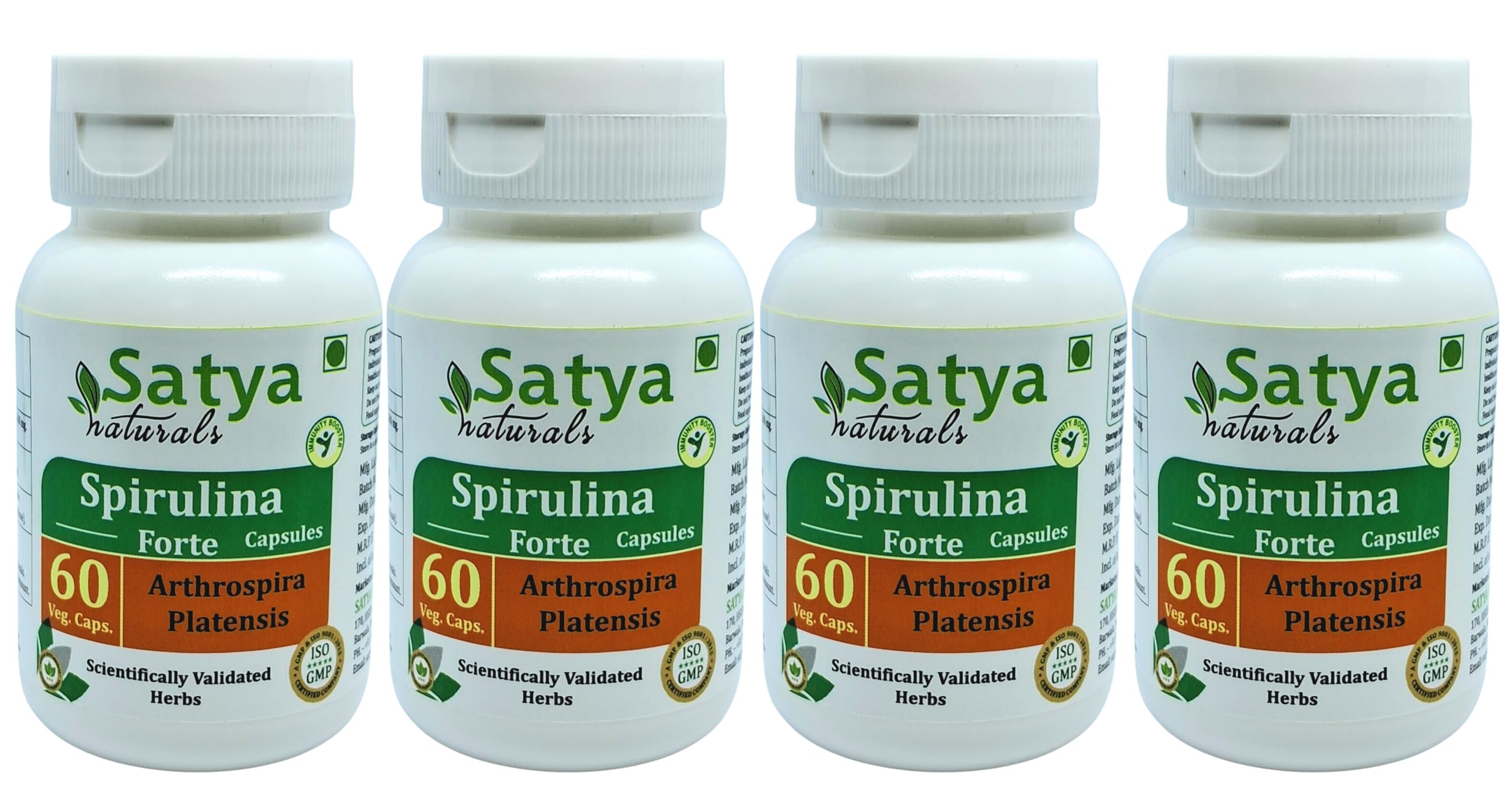 Spirulina Superfood (Arthrospira Platensis) Capsules | 100% Natural & High Potency | 500 mg. | Boost Immunity & Energy | Pack of 60 Veg Capsules — Amazon image 5