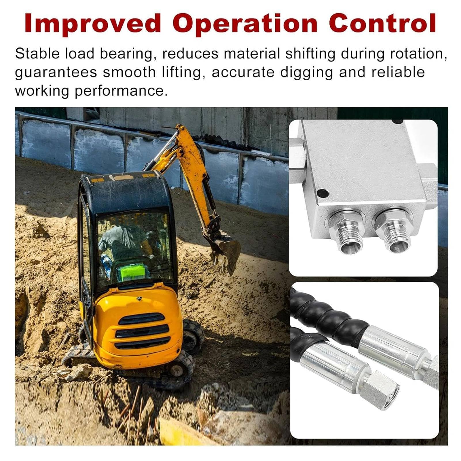Minikoparka Hydrauliczny Zawór Tłumiący do Węża 1 4 Cala M14x1.5