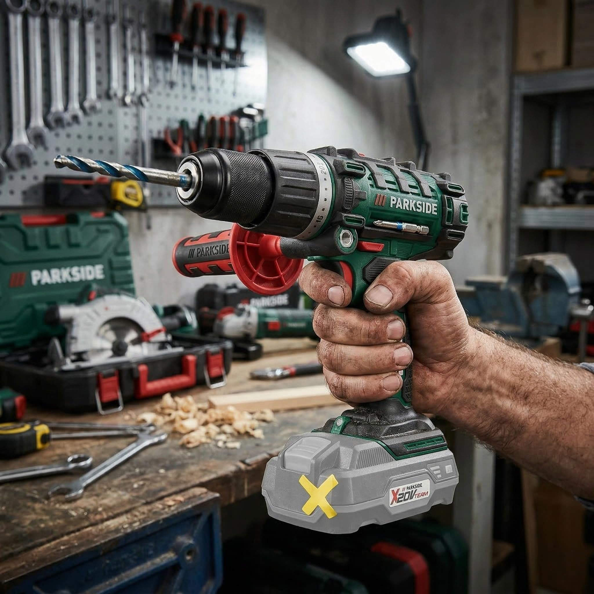PARKSIDE® Perceuse à percussion rechargeable 20 V 3 en 1 | à 2 vitesses dernier modèle PSBSA 20 LI C3