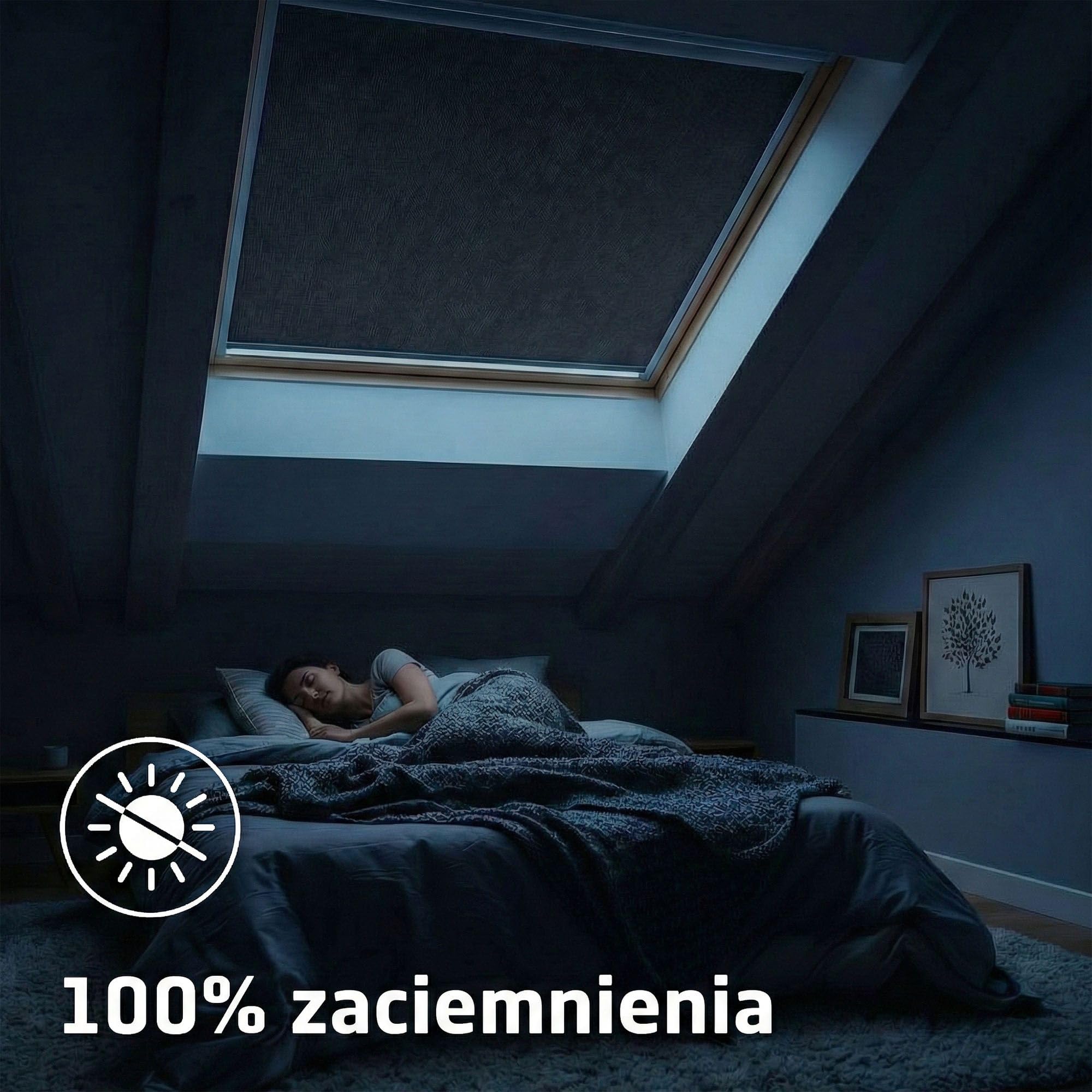 Cocoon Roleta do okien dachowych UK10 - Ciemnoszary | Kompatybilna z oknami dachowymi VELUX - Roleta do okien dachowych z ochroną przed ciepłem - Łatwy montaż