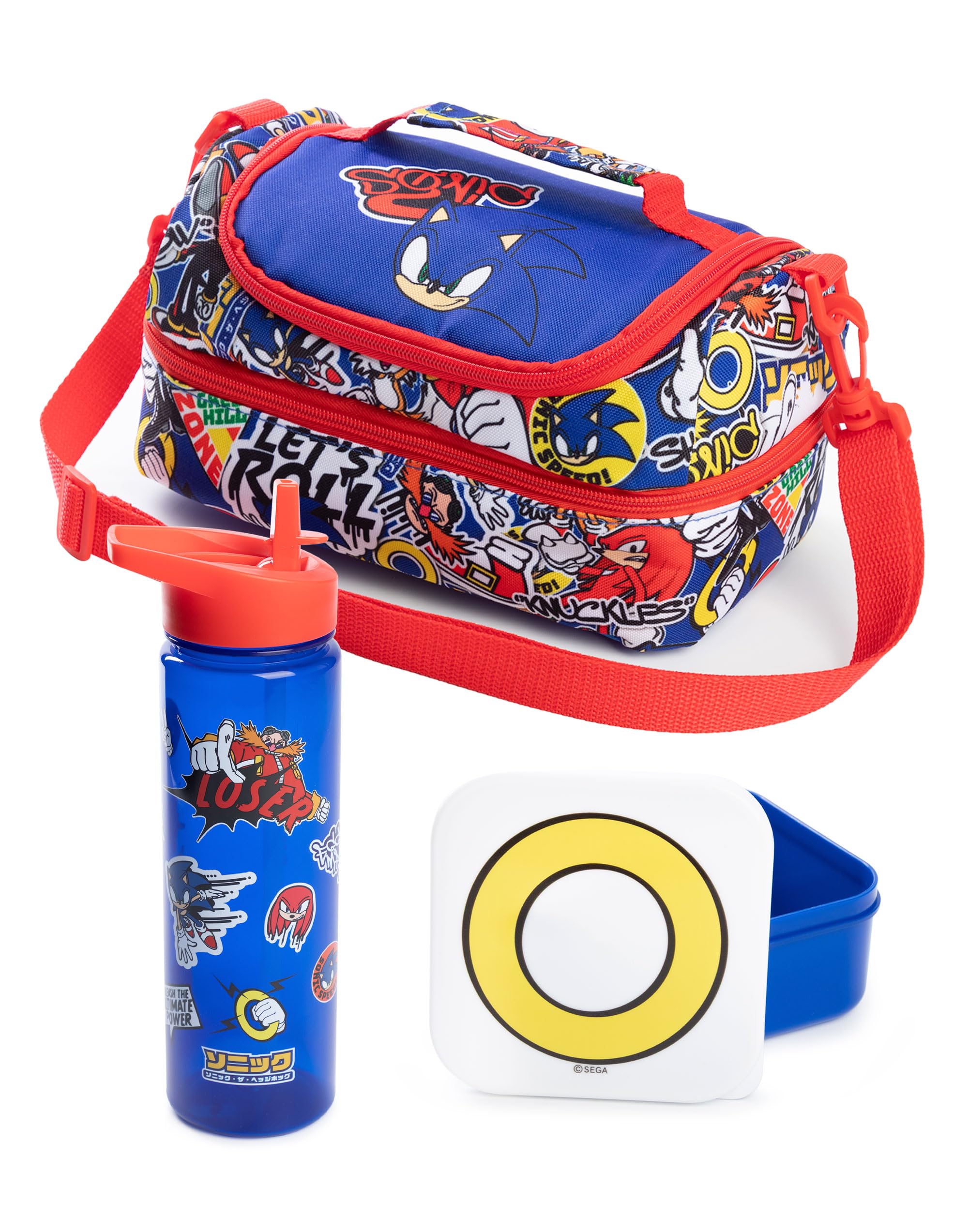 Sac à lunch Sonic isotherme ajustable anti-fuite avec gourde et boîte