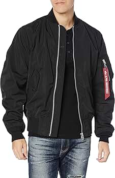【試着のみ】アルファ　ボンディングL-2B(中綿なしMA-1) M 黒 Alpha Industries ALPHA INDUSTRIES アルファ インダストリーズ