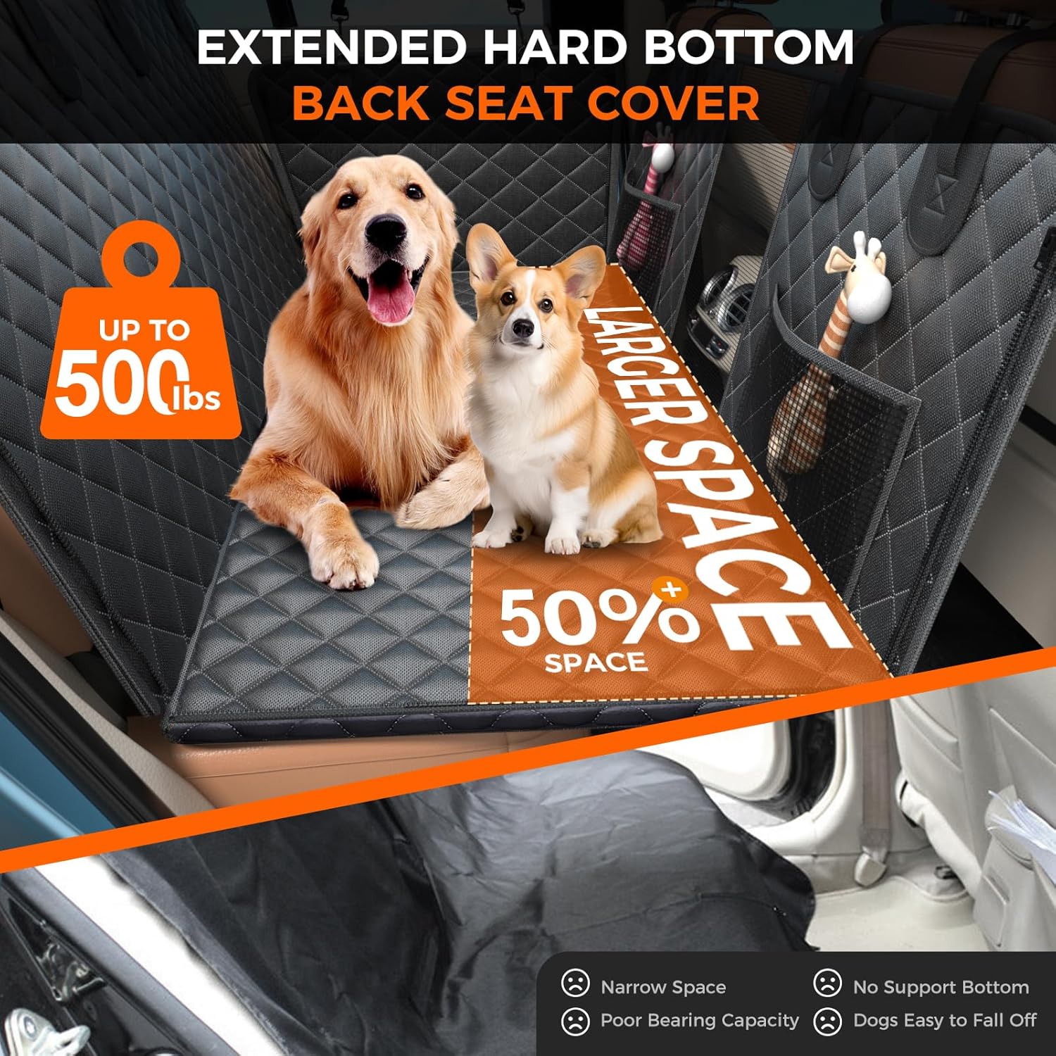 Maximize Comfort & Safety: Review of the Hard Bottom Hold Dog Car Seat Cover