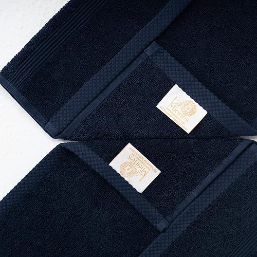 Miniatura 9 de Toallas de baño 100% algodón turco, suaves y absorbentes, para baño, calidad de hotel y spa, 4 piezas, toallas de ducha para habitación y