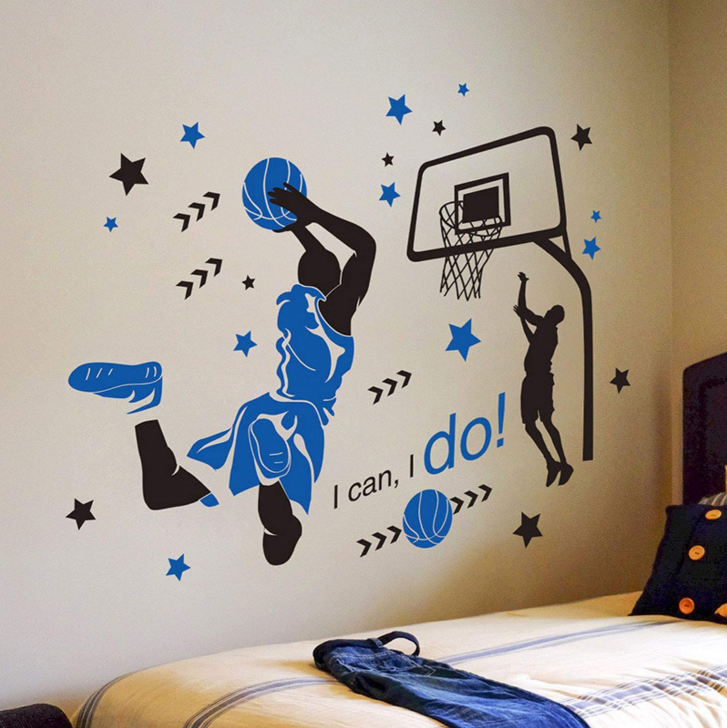 DECOR KAFE Basketball Player Star Athlete Sports Decorative Wall Sticker (121 cm x 139 cm) (B07PHZ7N2H) Amazon Price History, Amazon Price Tracker