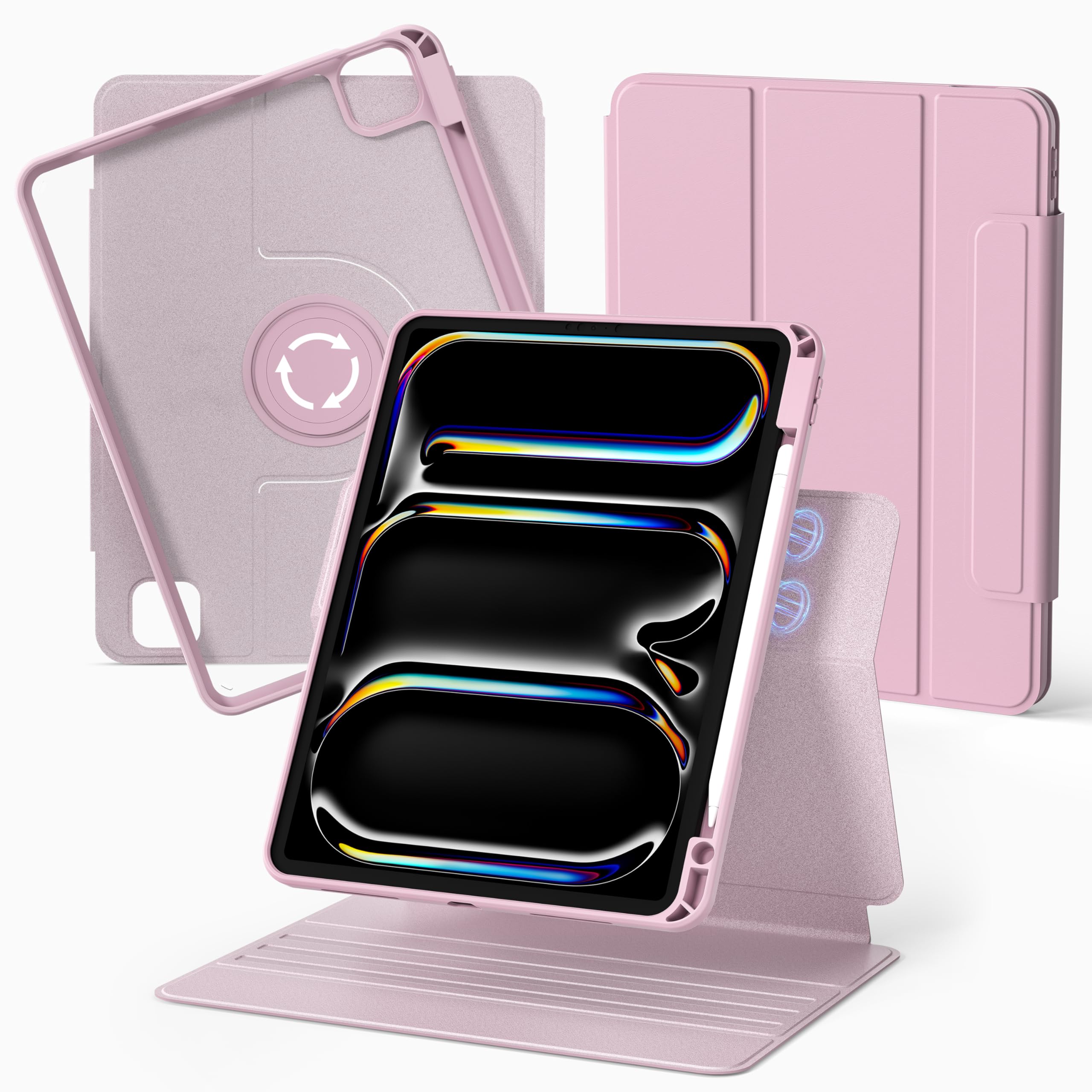 Amazon.co.jp: nimin iPad Pro 13インチ ケース M5/M4 2025/2024用 360