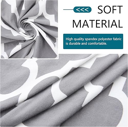 Miniatura 2 de hyha Fundas de cojín de repuesto estampadas para sofá, fundas elásticas para asiento de sofá, protector de muebles, funda suave y flexible con parte