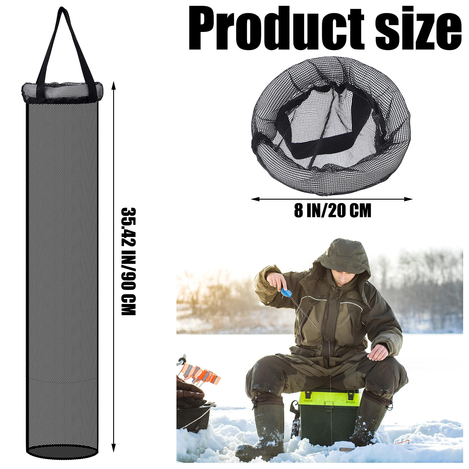 atc ice fishing accessories Vincreem 2 Pcs 35.4'' Well Portable Ice Fish Catching Basket for Lightweight Fish Storage Net Bag Kayak Fishing Bucket Storage Cage : Sports & Outdoors addicted fishing Daiwa Emcast BR LT Color:Watermelon Green Pumpkin