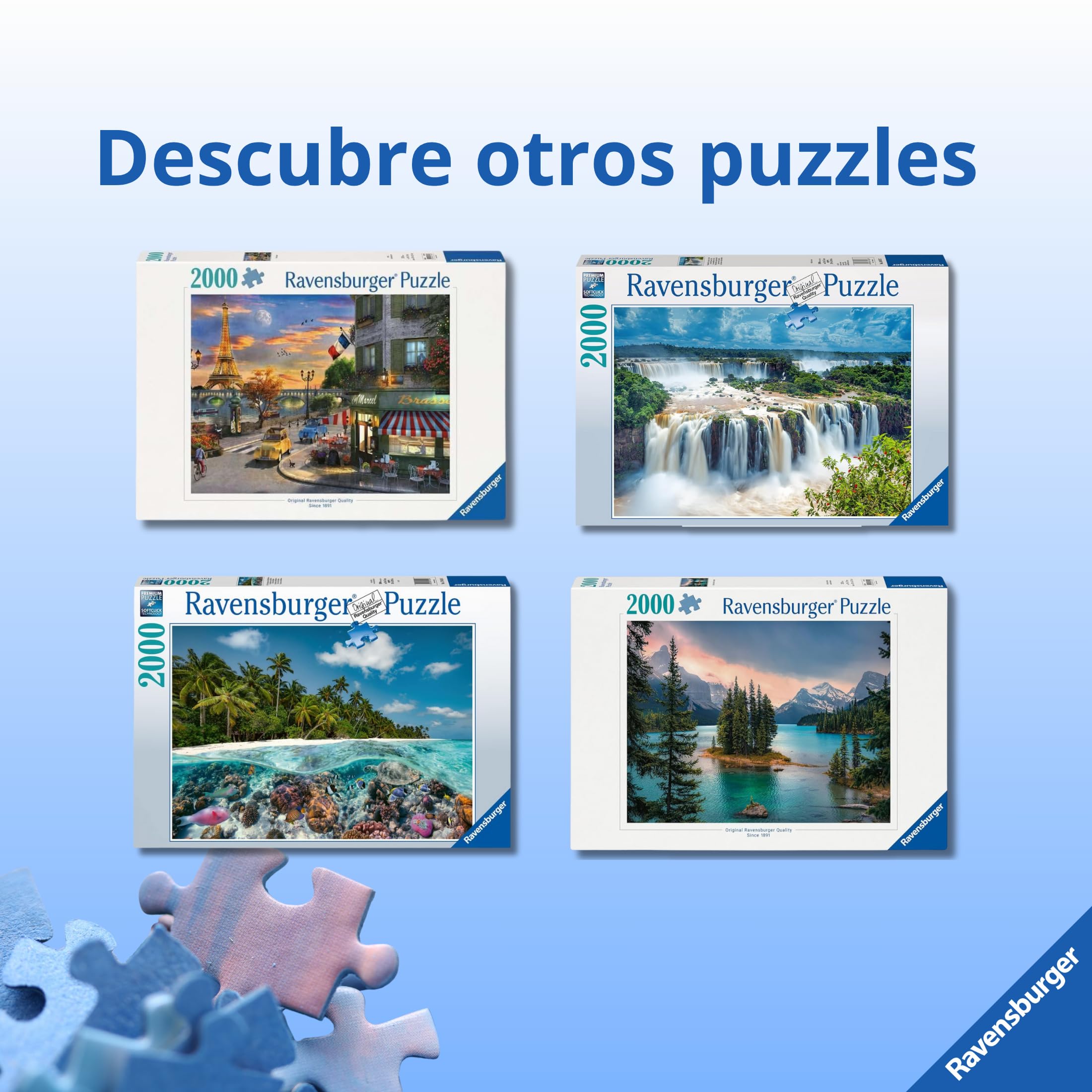 Ravensburger - Puzzle Cinco Tierras | Puzzle 2000 Piezas | Rompecabezas Adultos Y Niños De 14 Años O Más | Regalos para Niños Y Adultos | 2000 Piezas Y Mide 98x75cm