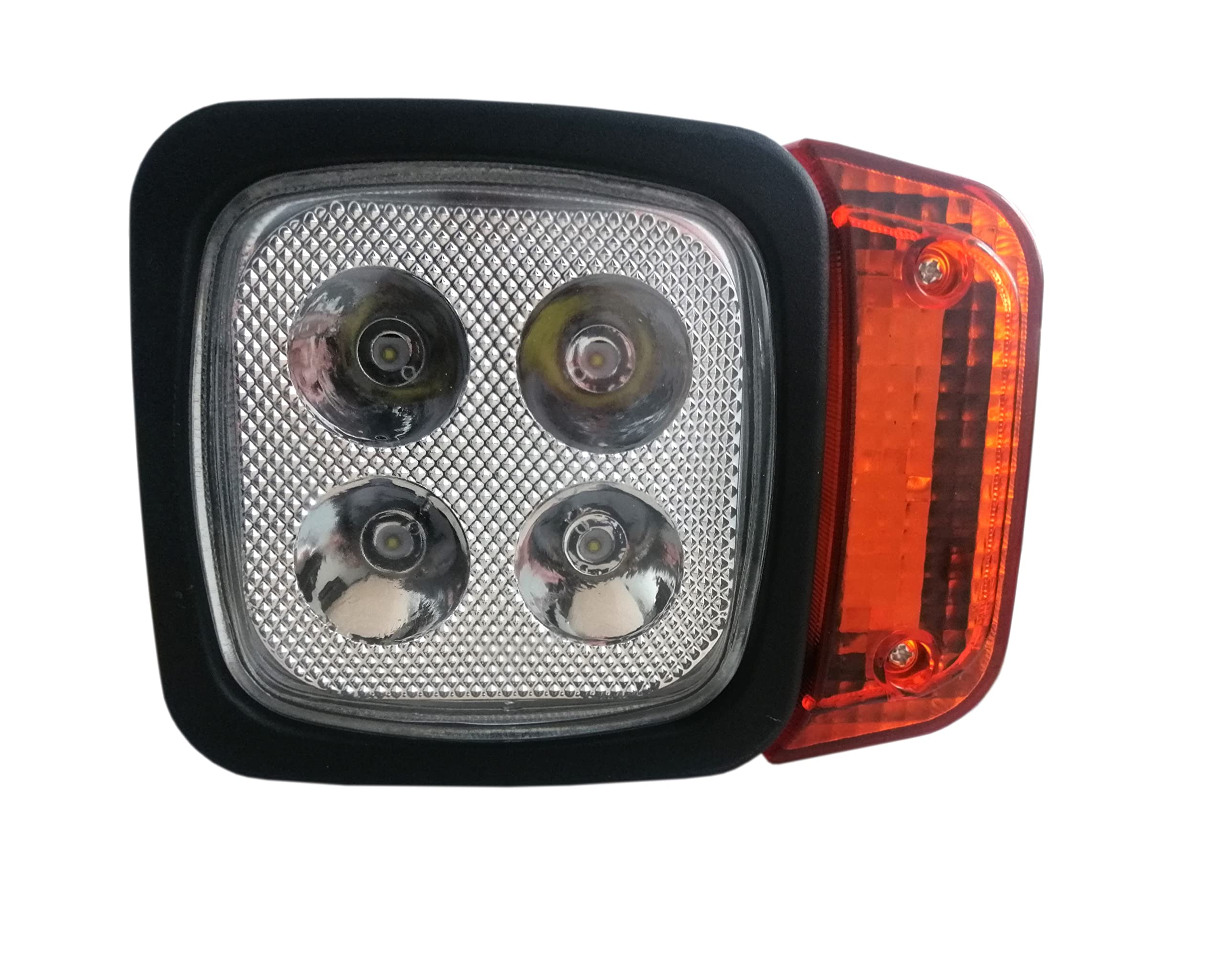 J/J Coppia Fari Anteriori Freccia Dx Sx 4 Led 1000Lm 12W Con Indicatore di Direzione Per Carrelli Elevatori Macchine Agricole Mietitrebbie