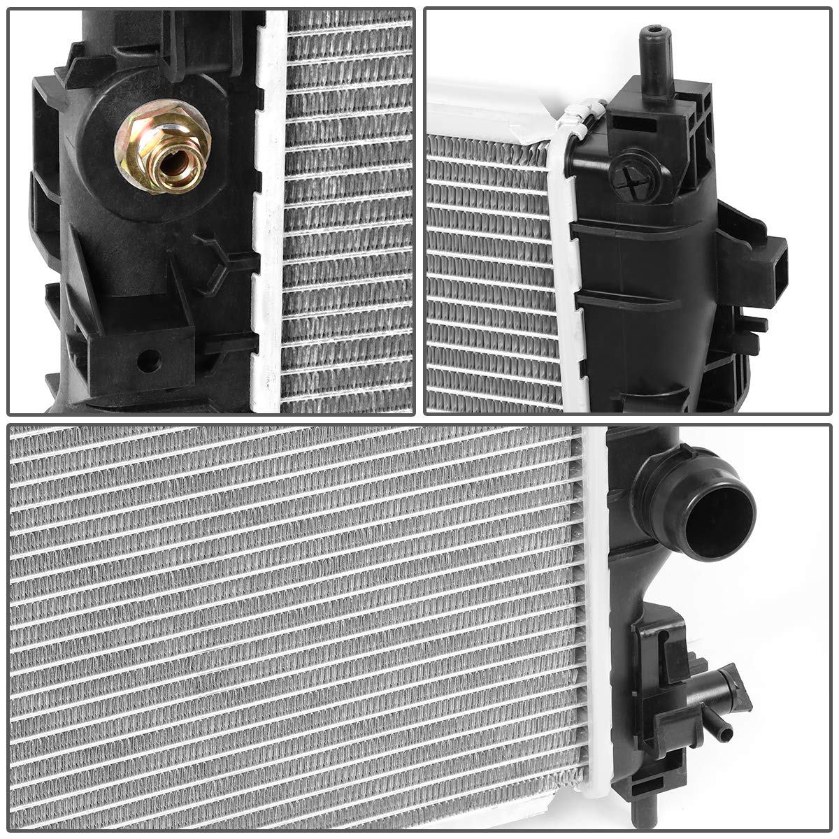 Bolt-on Radiator DNA Motoring Aluminum Core Radiator For 05-10 Jeep ...