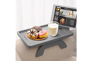 Couch Arm Table, Universal Bamboo Couch Arm Tray Sofa Table