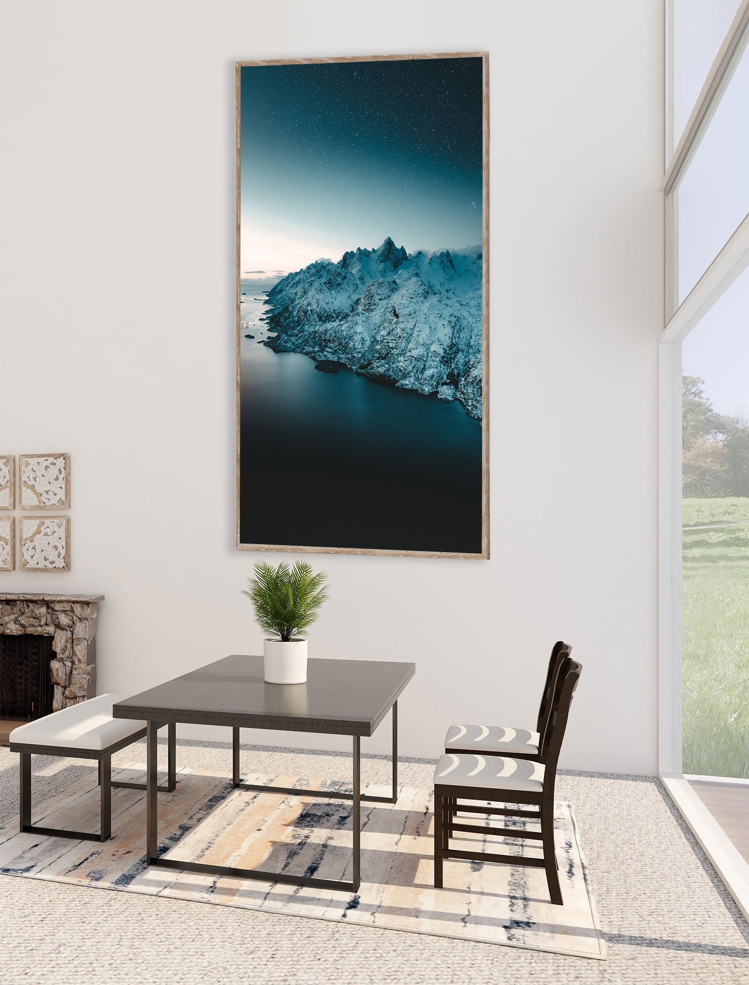 Instarry Fai da Te 5D Diamond Painting Paesaggio di Roccia di