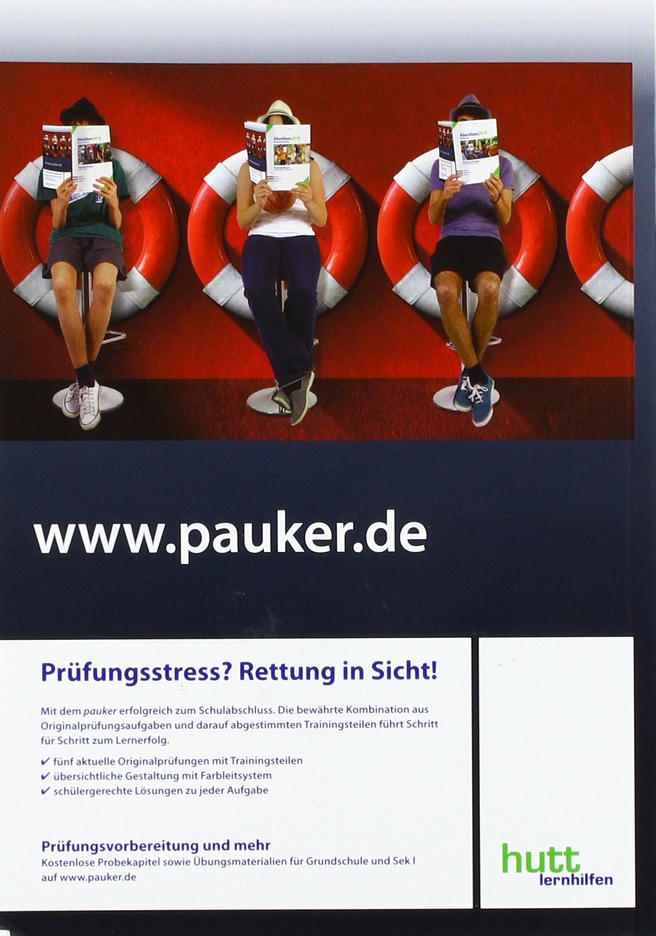 Abschluss 2018 - Hauptschulabschluss Klasse 10 Nordrhein-Westfalen Lösungen: Deutsch, Mathematik, Englisch (pauker.)
