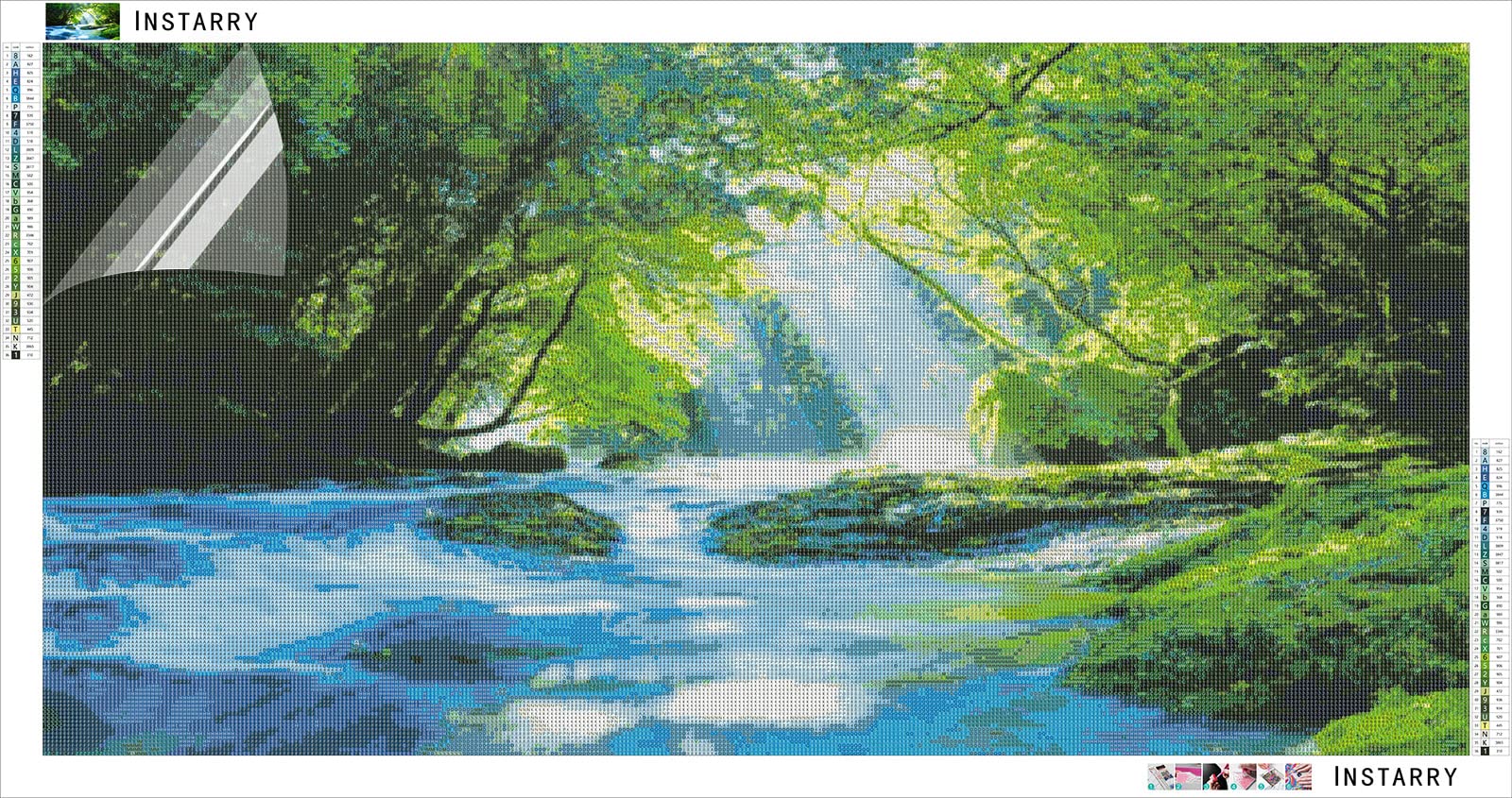 Instarry Fai da Te Diamond Painting Kit 5D Paesaggio Lunare