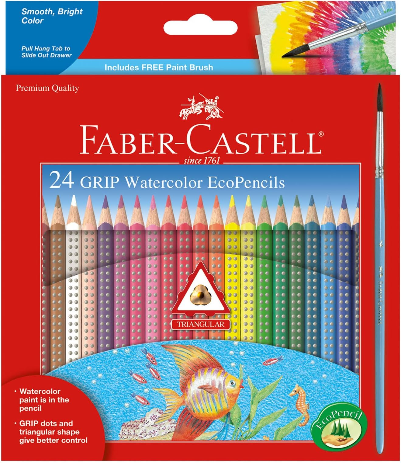 Faber Castell Watercolor EcoPencils, set of 24