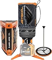 Vista 1 de Jetboil Flash Java - Estufa portátil de hervir rápido y prensa de café para acampar y mochileros, encendido automático de 1 paso, quemador