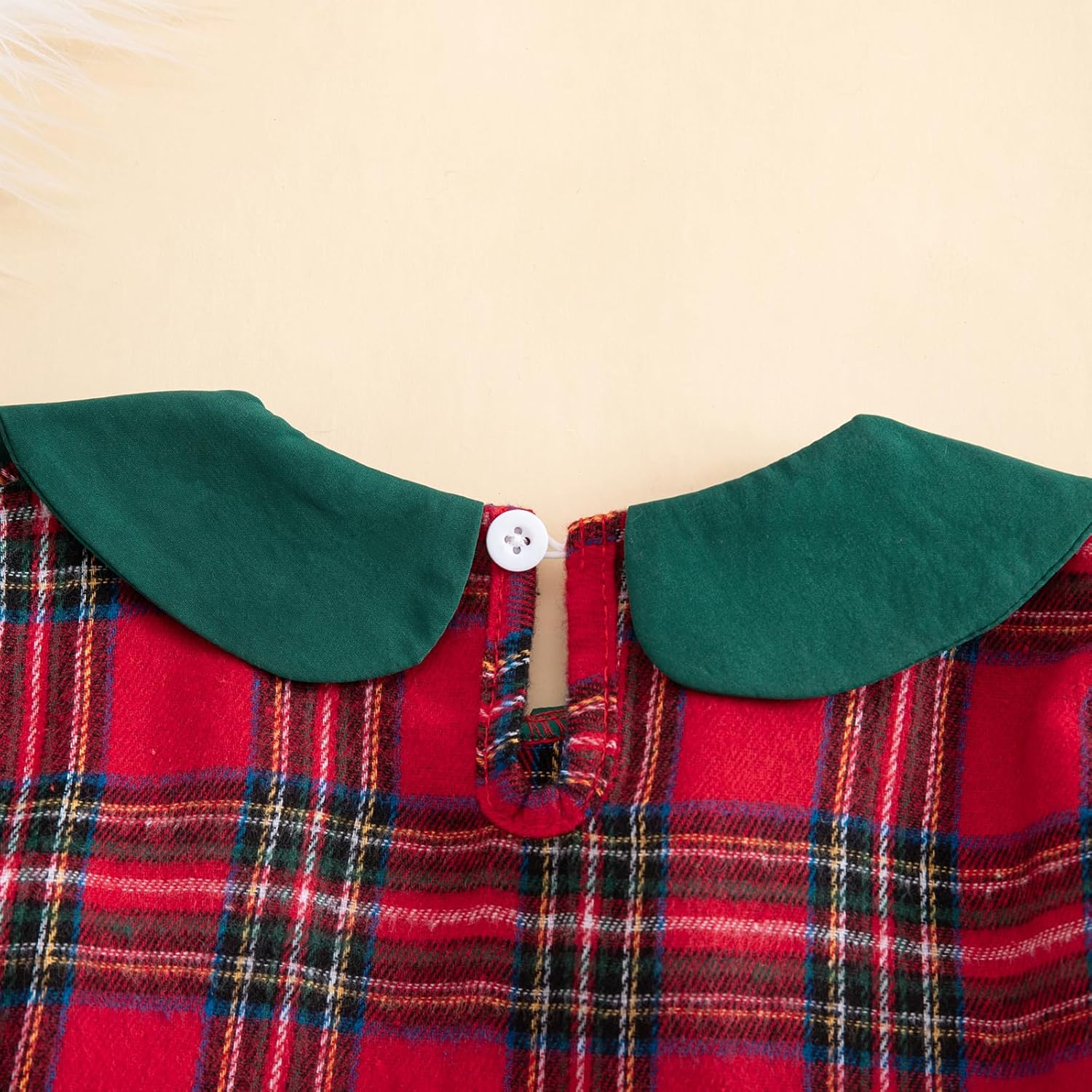 Toddler Baby Girls Christmas Outfit Plaid Dress Christmas Dress Santa Merry Embroidered Fall Winter Holiday Dresses - Image 5