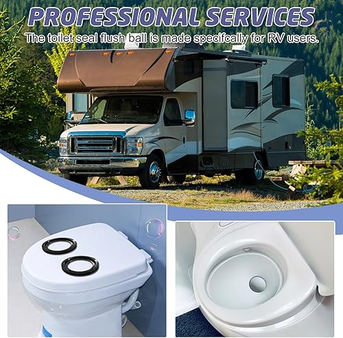 Miniatura 2 de 385311658 Kit de sellado de inodoro RV Resuelve el problema de fugas, para 300310320 piezas de inodoros RV