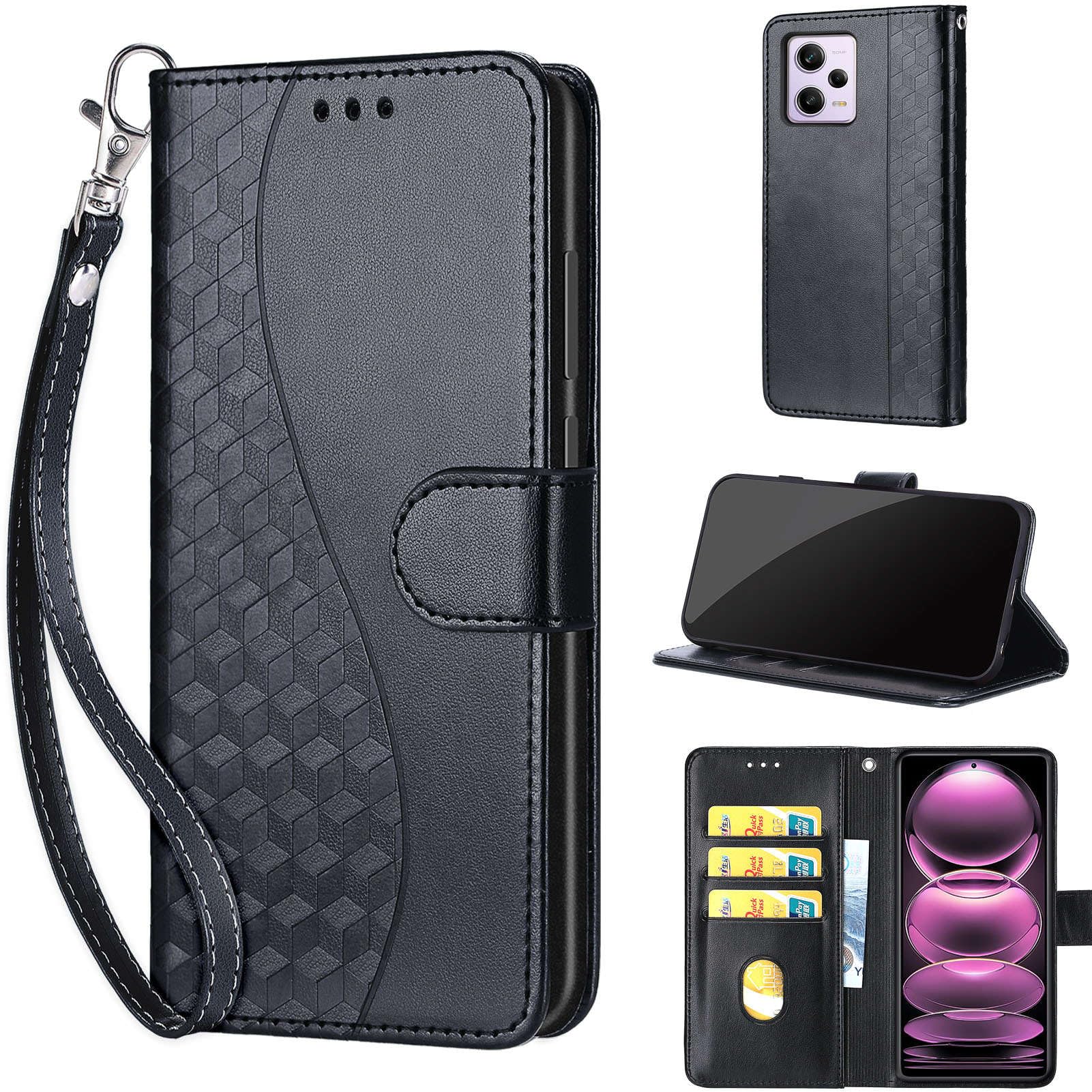 Cover Compatibile con Xiaomi Redmi Note 12 Pro 5G / Poco X5 Pro 5G, Premium Pelle PU Portafoglio Flip Libro Custodia per Xiaomi Poco X5 Pro 5G [Protezione Completa] - Farfalla