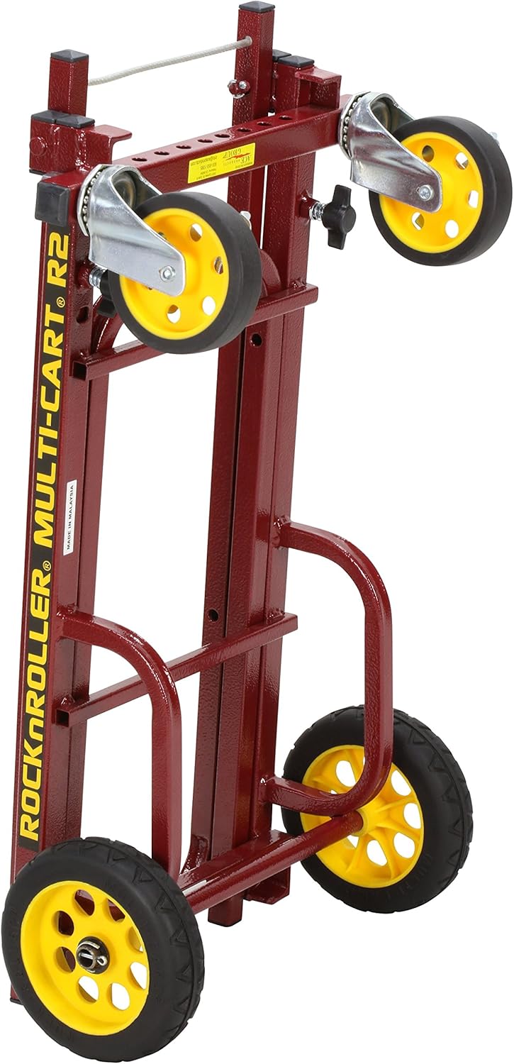 Gеt Pорulаr оƒƒеr Rock-N-Roller R2RT-RD (Micro) 8-in-1 Folding Multi-Cart/Hand Truck/Dolly/Platform Cart/26 to 39 Telescoping Frame/350 lbs. Load Capacity, Red
