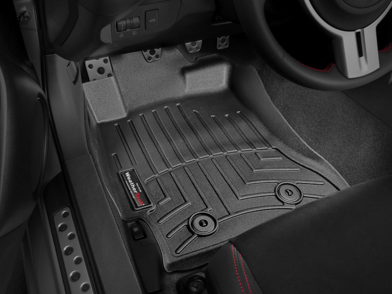 WeatherTech Custom Fit FloorLiners for Scion FR-S, 86, BRZ - 1st Row (444821), Black