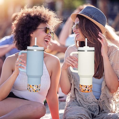 Miniatura 5 de HEYSKAY 2 piezas de base protectora de silicona para botas Stanley Quencher Adventure de 40 onzas y vaso Stanley IceFlow de 20 onzas y 30 onzas, y