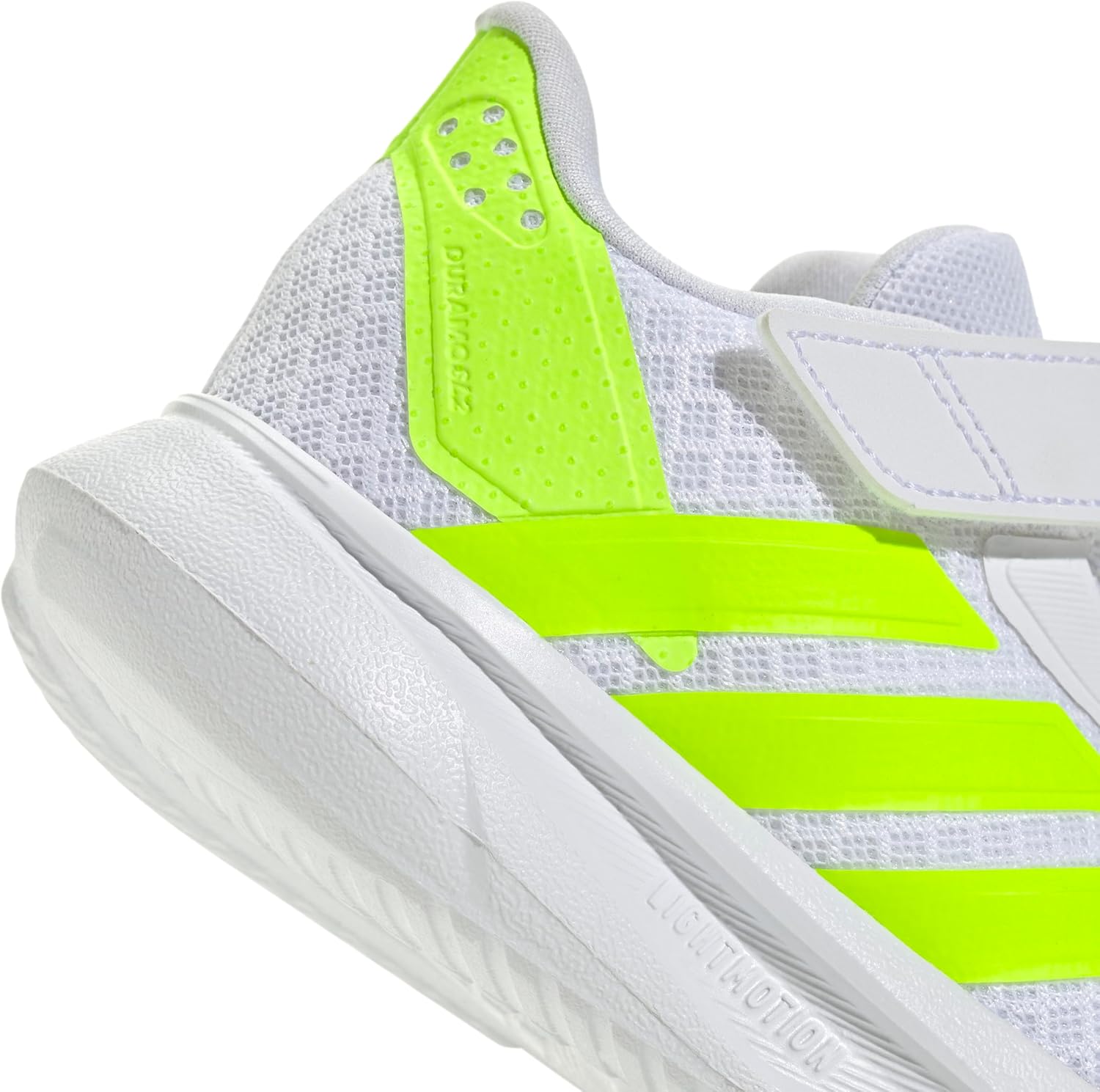 Adidas Unisex-Baby Duramo SL 2.0 Elastic Lace Sportswear, White/Lucid Lemon/White, 6