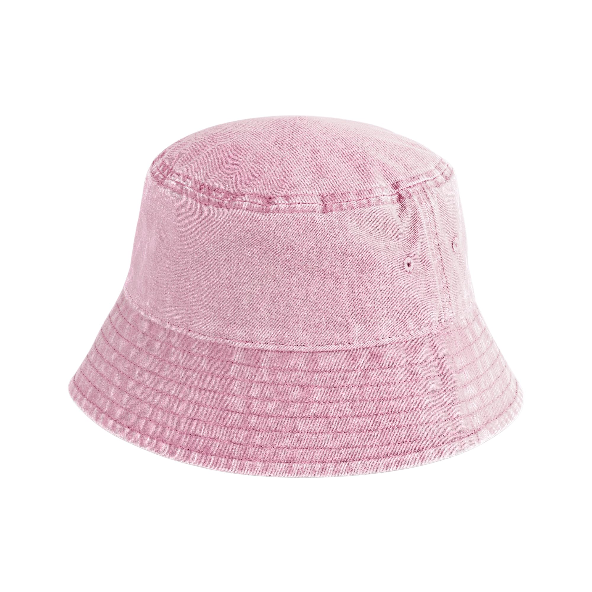 Beechfield Junior Vintage Bucket Hat - Vintage Dusky Pink - M/L
