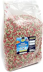 HERONS - Pond Sticks Mix Ultralight 40L - Floating Sticks for Koi, Carp and Coldwater Fish - Immune System Boost - With Spirulina and Paprika - Complete Feed for Pond Fish - 3 KG